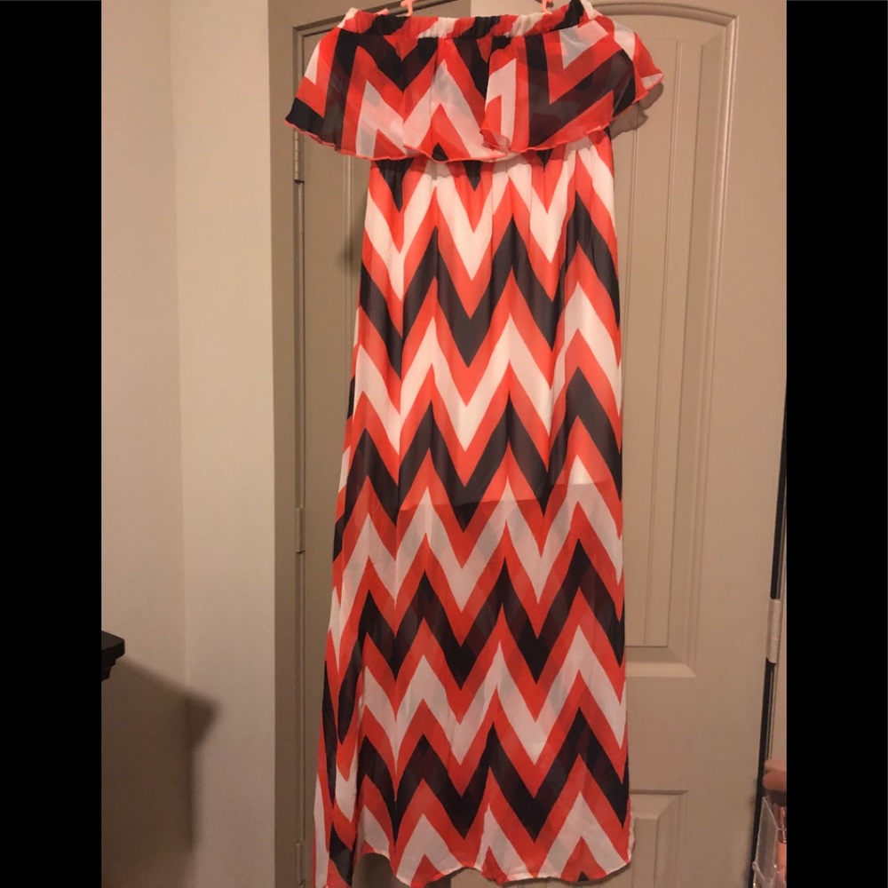 Chevron Maxi Dress